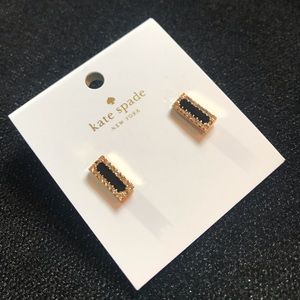 Kate Spade Black bar Earrings